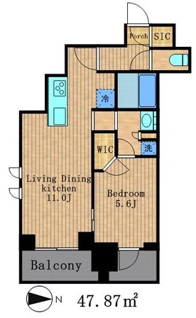 パークアクシス池田山の物件間取画像